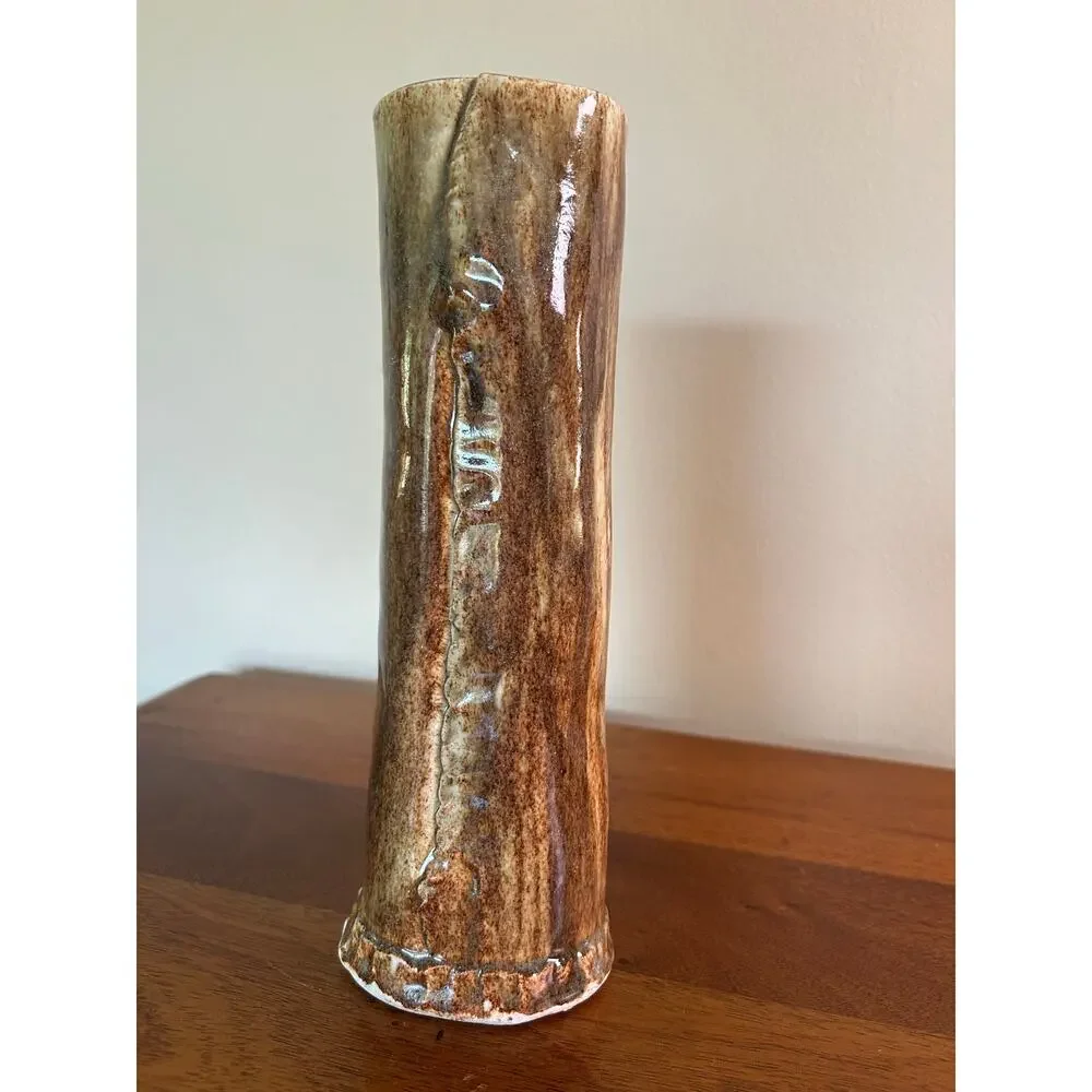 Vintage Studio Pottery Vase Signed by Artist